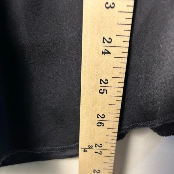 SHEBIRD‎ The Stella Satin V Neck Shaper Blouse Size 7 Black Sleeveless Padded - Picture 5 of 6